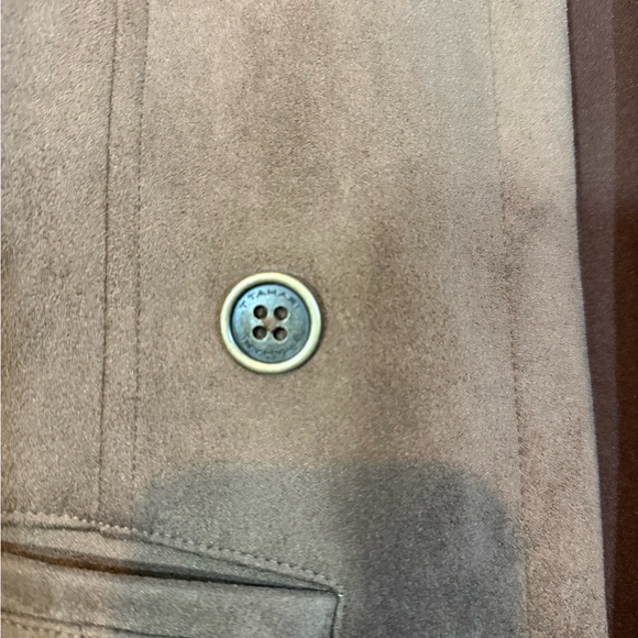 Tahari Brown Faux Leather Blazer - Picture 4 of 11